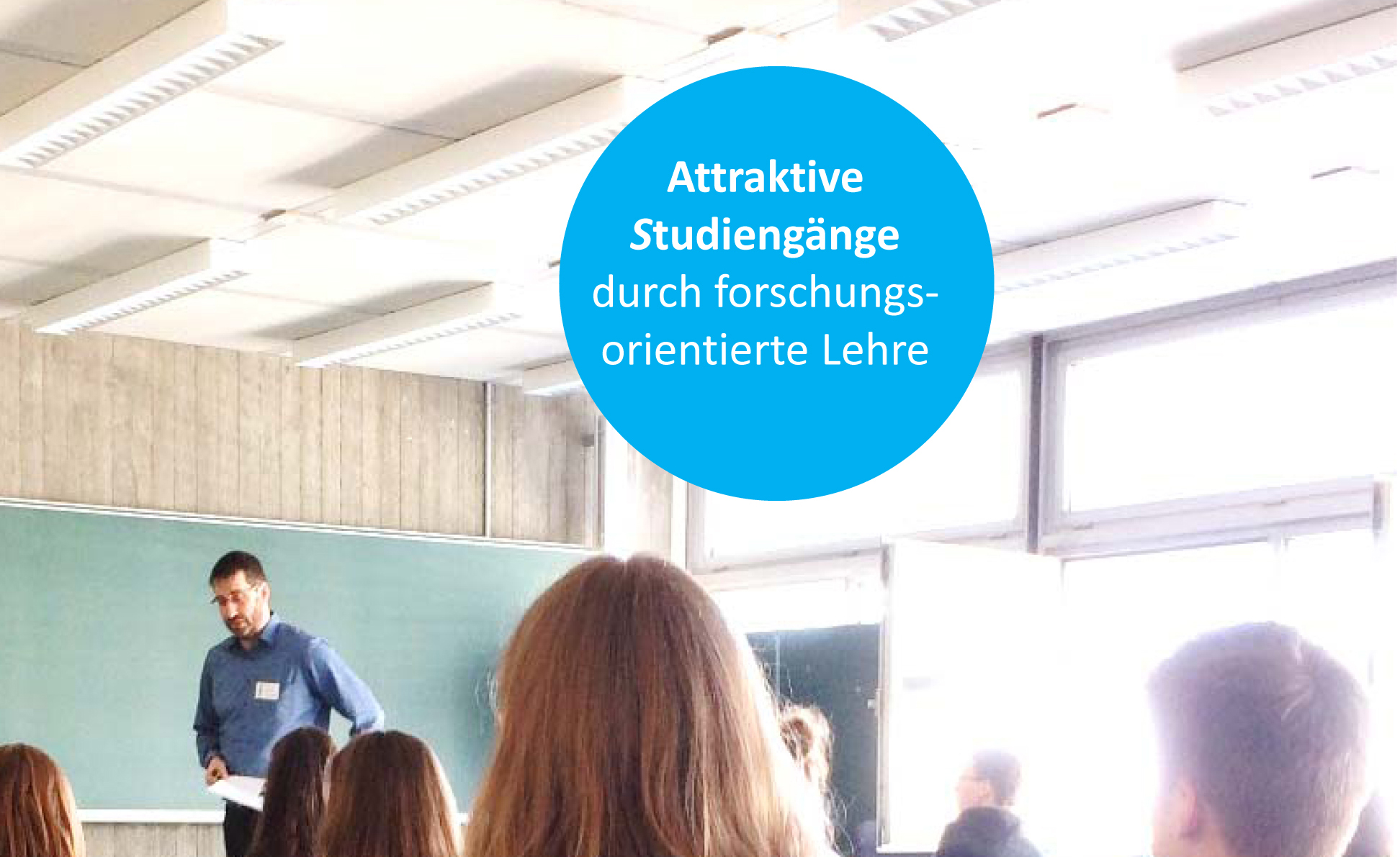 Seminar mit Text: Attraktive Studiengänge durch forschungsorientierte Lehre
