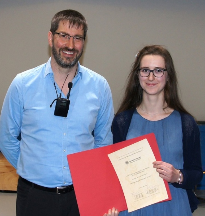 Prof. Michael Eisermann mit Anna Wackerow