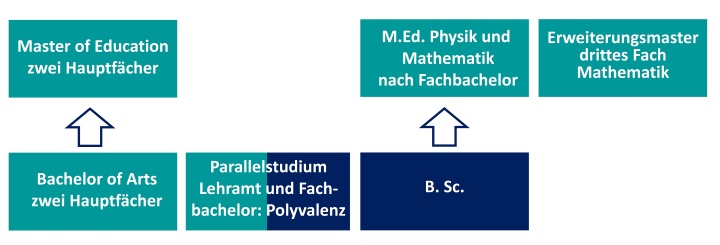 grün: Lehramtsstudiengänge Mathematik </br>blau: Fachstudiengänge