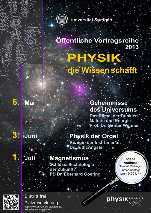 Plakat Physik die Wissen schafft